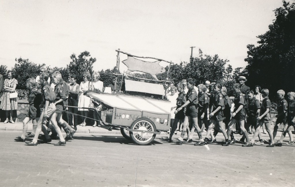 Spejderne ved HIFs jubilæum 1963